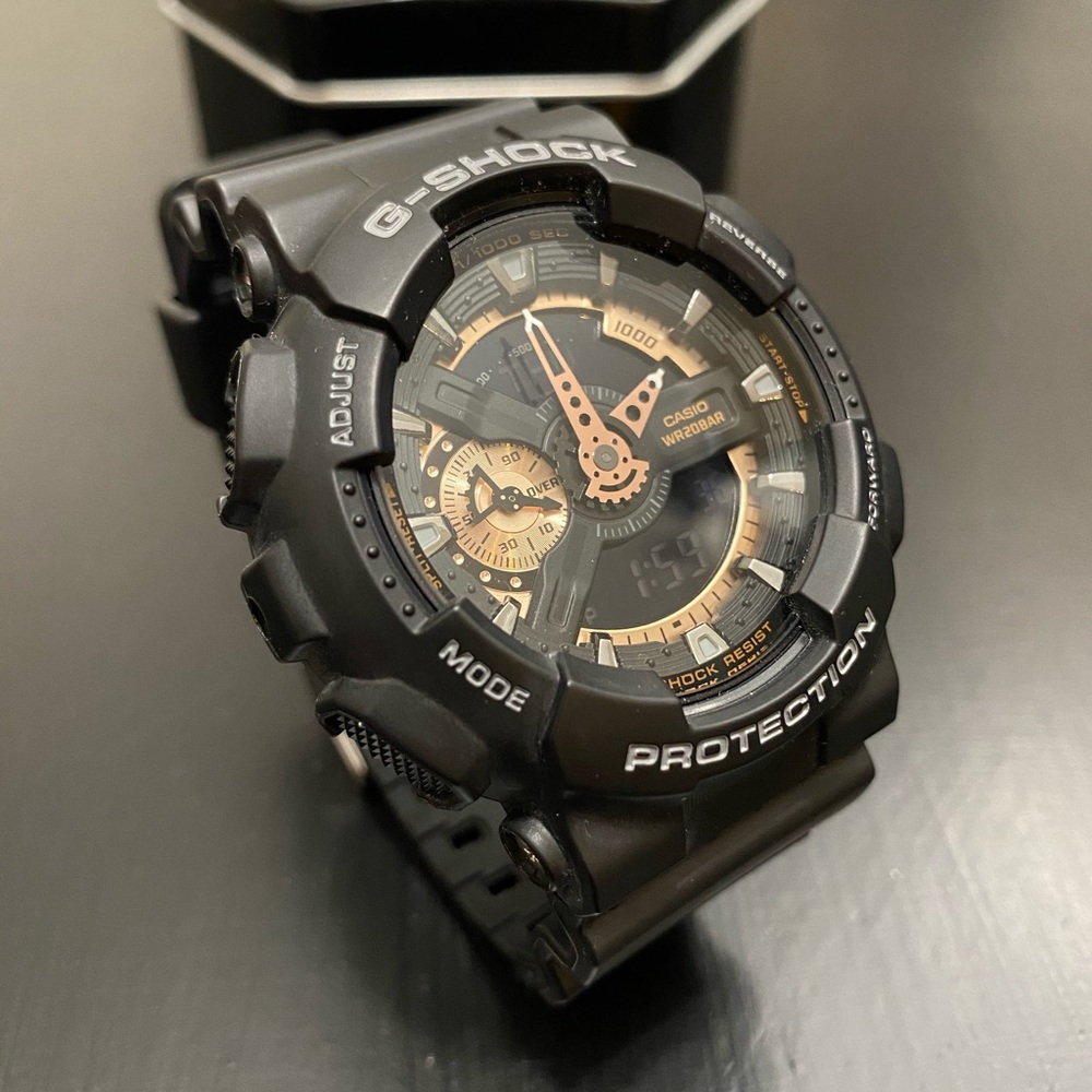 G-SHOCK Casio WR20BAR Black and Gold